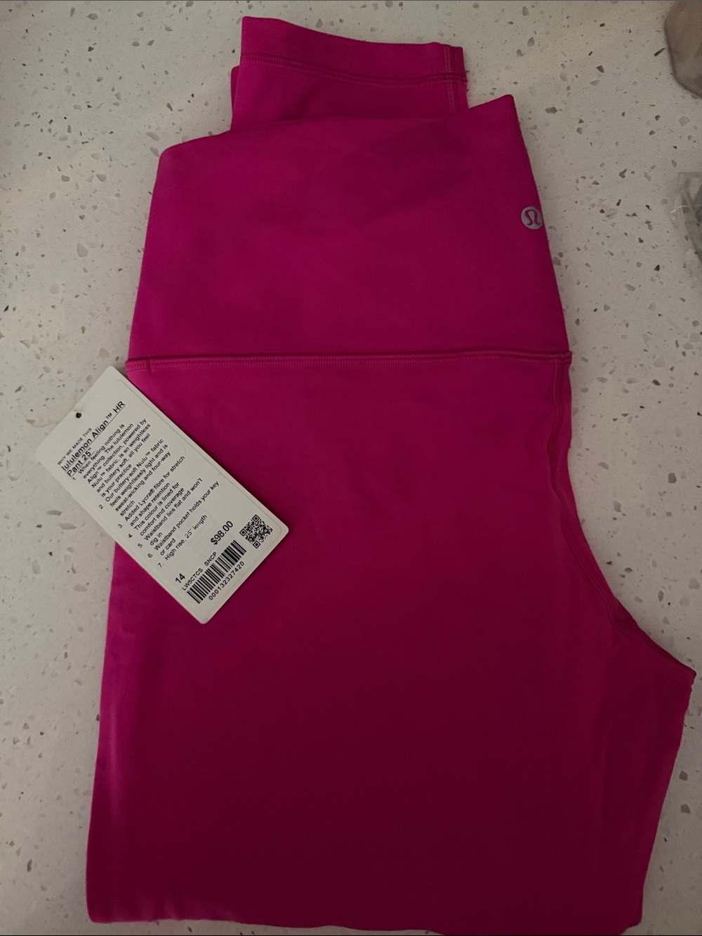 lululemon athletica Women’s Align HR Hot Pink Leggings 25”